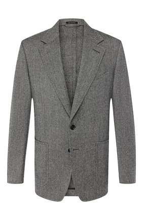 Мужской шерстяной пиджак TOM FORD серого цвета по цене 299500 руб., арт. 650R00/10SP40 | Фото 1 Мужской шерстяной пиджак TOM FORD серого цвета, арт. 650R00/10SP40 | Фото 1