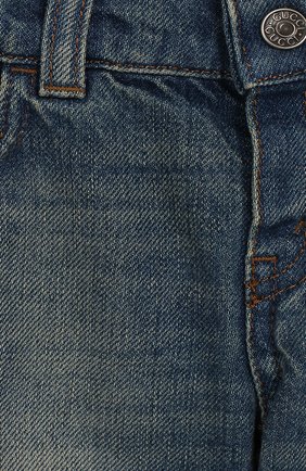Детские джинсы GUCCI голубого цвета по цене 18300 руб., арт. 548223/XDANS | Фото 3 Детские джинсы GUCCI голубого цвета, арт. 548223/XDANS | Фото 3