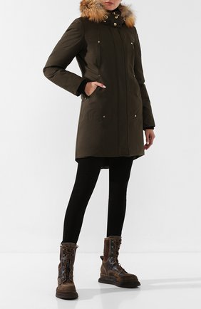 Женские кожаные ботинки PREMIATA коричневого цвета по цене 45700 руб., арт. M5447 0L/0LD | Фото 2 Женские кожаные ботинки PREMIATA коричневого цвета, арт. M5447 0L/0LD | Фото 2