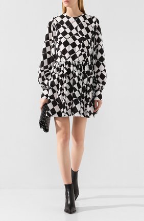 Женское платье MSGM черно-белого цвета по цене 49000 руб., арт. 2742MDA142 195855 | Фото 2 Женское платье MSGM черно-белого цвета, арт. 2742MDA142 195855 | Фото 2