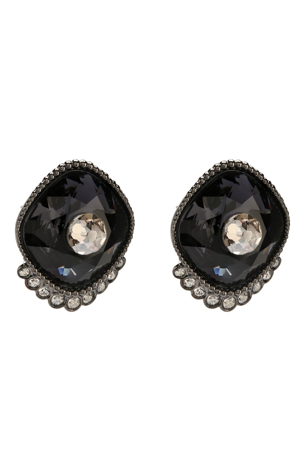 Женские серьги black baroque SWAROVSKI черного цвета по цене 5980 руб., арт. 5485656 | Фото 3 Женские серьги black baroque SWAROVSKI черного цвета, арт. 5485656 | Фото 3
