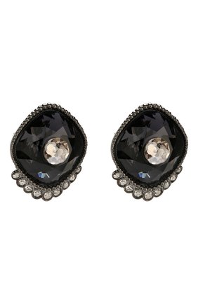 Женские серьги black baroque SWAROVSKI черного цвета по цене 5980 руб., арт. 5485656 | Фото 3 Женские серьги black baroque SWAROVSKI черного цвета, арт. 5485656 | Фото 3