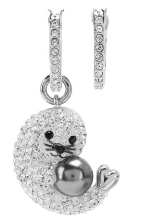 Женские серьги polar bestiary SWAROVSKI серебряного цвета по цене 5480 руб., арт. 5491550 | Фото 1 Женские серьги polar bestiary SWAROVSKI серебряного цвета, арт. 5491550 | Фото 1