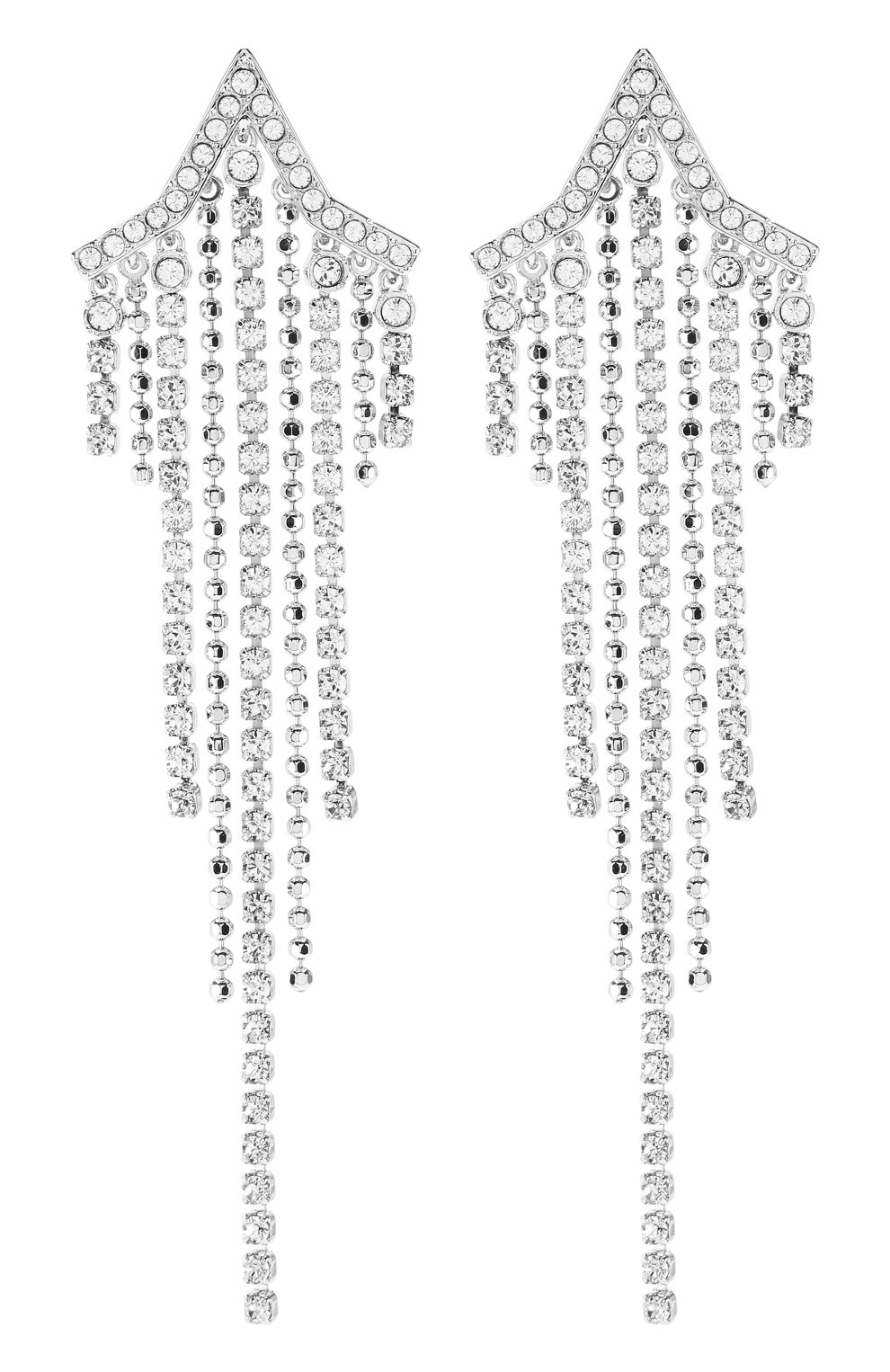Женские серьги fit star SWAROVSKI серебряного цвета, арт. 5492758 | Фото 1