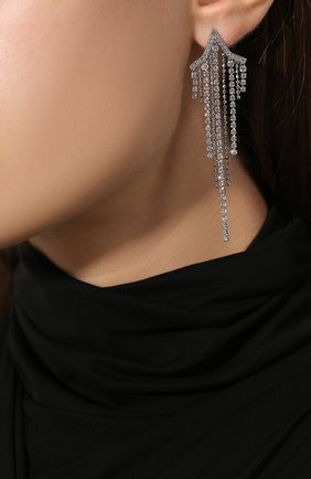 Женские серьги fit star SWAROVSKI серебряного цвета по цене 9480 руб., арт. 5492758 | Фото 2 Женские серьги fit star SWAROVSKI серебряного цвета, арт. 5492758 | Фото 2