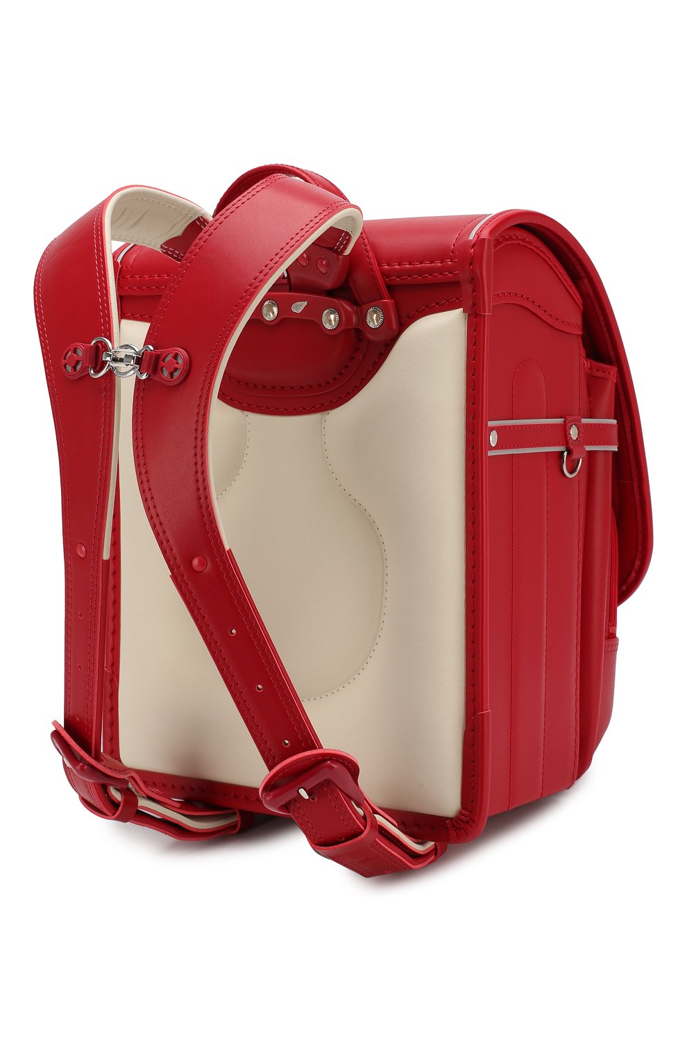 Детская ранец randoseru SEIBAN красного цвета, арт. HF20-2520 | Фото 2 (Статус проверки: Проверено, Проверена категория; Материал: Экокожа)