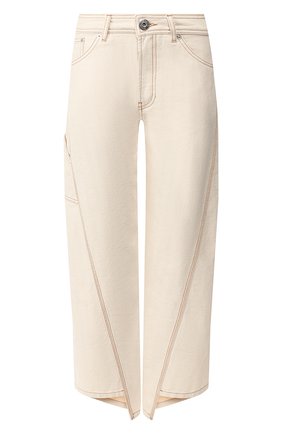 Женские укороченные джинсы LANVIN бежевого цвета по цене 61850 руб., арт. RW-TR503U-4271-H19 | Фото 1 Женские укороченные джинсы LANVIN бежевого цвета, арт. RW-TR503U-4271-H19 | Фото 1
