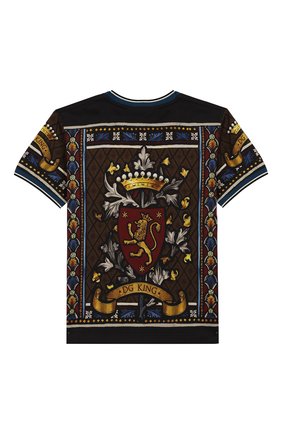 Детская хлопковая футболка DOLCE & GABBANA разноцветного цвета по цене 10450 руб., арт. L4JT8A/G7T0A/2-6 | Фото 2 Детская хлопковая футболка DOLCE & GABBANA разноцветного цвета, арт. L4JT8A/G7T0A/2-6 | Фото 2