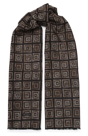 Мужской шелковый шарф KITON коричневого цвета по цене 33900 руб., арт. USCIACX02S60 | Фото 1 Мужской шелковый шарф KITON коричневого цвета, арт. USCIACX02S60 | Фото 1
