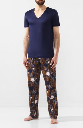 Мужские хлопковая футболка ZIMMERLI темно-синего цвета по цене 12500 руб., арт. 286-1442 | Фото 2 Мужские хлопковая футболка ZIMMERLI темно-синего цвета, арт. 286-1442 | Фото 2
