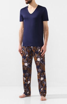 Мужские хлопковые домашние брюки ZIMMERLI темно-синего цвета по цене 9900 руб., арт. 4739-75180 | Фото 2 Мужские хлопковые домашние брюки ZIMMERLI темно-синего цвета, арт. 4739-75180 | Фото 2
