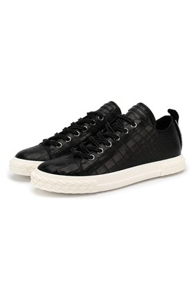 Мужские кожаные кеды blabber GIUSEPPE ZANOTTI DESIGN черного цвета по цене 44150 руб., арт. RU90028/002 | Фото 1 Мужские кожаные кеды blabber GIUSEPPE ZANOTTI DESIGN черного цвета, арт. RU90028/002 | Фото 1