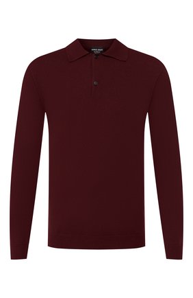 Мужское кашемировое поло GIORGIO ARMANI красного цвета по цене 103500 руб., арт. 6GSF04/SM36Z | Фото 1 Мужское кашемировое поло GIORGIO ARMANI красного цвета, арт. 6GSF04/SM36Z | Фото 1 (Длина (для топов): Стандартные; Материал внешний: Шерсть, Кашемир; Рукава: Длинные; Кросс-КТ: Трикотаж; Статус проверки: Проверена категория; Застежка: Пуговицы)