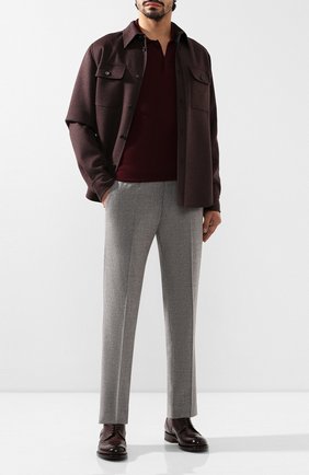 Мужское кашемировое поло GIORGIO ARMANI красного цвета по цене 103500 руб., арт. 6GSF04/SM36Z | Фото 2 Мужское кашемировое поло GIORGIO ARMANI красного цвета, арт. 6GSF04/SM36Z | Фото 2 (Длина (для топов): Стандартные; Материал внешний: Шерсть, Кашемир; Рукава: Длинные; Кросс-КТ: Трикотаж; Статус проверки: Проверена категория; Застежка: Пуговицы)
