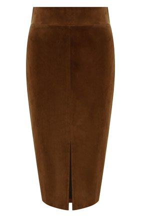 Женская замшевая юбка TOM FORD коричневого цвета по цене 245000 руб., арт. GCL780-LEX226 | Фото 1 Женская замшевая юбка TOM FORD коричневого цвета, арт. GCL780-LEX226 | Фото 1 (Материал подклада: Шелк; Статус проверки: Проверено, Проверена категория; Длина Ж (юбки, платья, шорты): До колена; Материал внешний: Натуральная кожа)