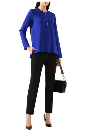 Женская блузка из вискозы STELLA MCCARTNEY синего цвета по цене 43950 руб., арт. 341360/SCA06 | Фото 2 Женская блузка из вискозы STELLA MCCARTNEY синего цвета, арт. 341360/SCA06 | Фото 2