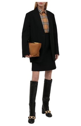Женская хлопковая рубашка BURBERRY коричневого цвета по цене 33800 руб., арт. 8014010 | Фото 2 Женская хлопковая рубашка BURBERRY коричневого цвета, арт. 8014010 | Фото 2