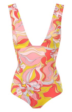 Женский слитный купальник EMILIO PUCCI кораллового цвета по цене 28300 руб., арт. 9RMC87/9R794 | Фото 1 Женский слитный купальник EMILIO PUCCI кораллового цвета, арт. 9RMC87/9R794 | Фото 1