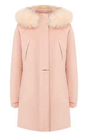 Женская кашемировая парка LORO PIANA розового цвета по цене 599500 руб., арт. FAE2856 | Фото 1 Женская кашемировая парка LORO PIANA розового цвета, арт. FAE2856 | Фото 1