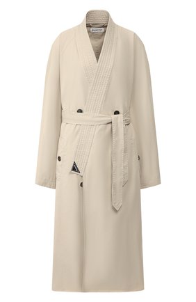 Женский хлопковый плащ BALENCIAGA бежевого цвета по цене 178000 руб., арт. 582846/TBP01 | Фото 1 Женский хлопковый плащ BALENCIAGA бежевого цвета, арт. 582846/TBP01 | Фото 1
