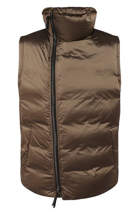 Мужской пуховый жилет GIORGIO ARMANI коричневого цвета по цене 97100 руб., арт. 9WGGK014/T0189 | Фото 1 Мужской пуховый жилет GIORGIO ARMANI коричневого цвета, арт. 9WGGK014/T0189 | Фото 1 (Длина (верхняя одежда): Короткие; Материал подклада: Синтетический материал; Статус проверки: Проверена категория; Материал утеплителя: Пух и перо; Материал внешний: Синтетический материал; Мужское Кросс-КТ: Верхняя одежда; Кросс-КТ: Пуховик, Куртка; Стили: Кэжуэл)