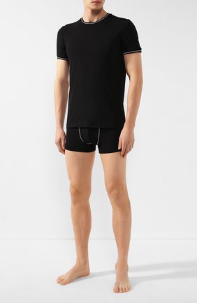 Мужские хлопковая футболка DOLCE & GABBANA черного цвета по цене 13800 руб., арт. M8B69J/FUGHH | Фото 2 Мужские хлопковая футболка DOLCE & GABBANA черного цвета, арт. M8B69J/FUGHH | Фото 2