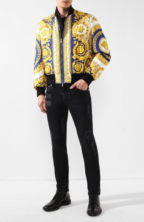 Мужские джинсы DOLCE & GABBANA темно-серого цвета по цене 61500 руб., арт. GYC4LD/G8BI3 | Фото 2 Мужские джинсы DOLCE & GABBANA темно-серого цвета, арт. GYC4LD/G8BI3 | Фото 2