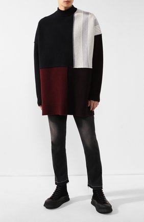 Мужской шерстяной свитер JIL SANDER разноцветного цвета по цене 69950 руб., арт. JSMP751020-MPY20078 | Фото 2 Мужской шерстяной свитер JIL SANDER разноцветного цвета, арт. JSMP751020-MPY20078 | Фото 2
