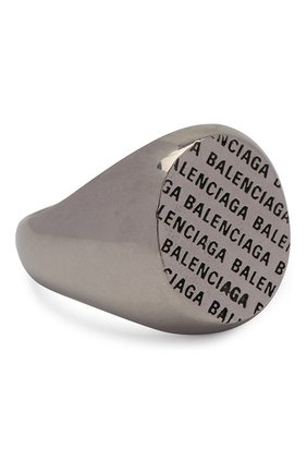 Мужское кольцо BALENCIAGA серебряного цвета, арт. 582431/TZ99I | Фото 1 (Материал: Металл)