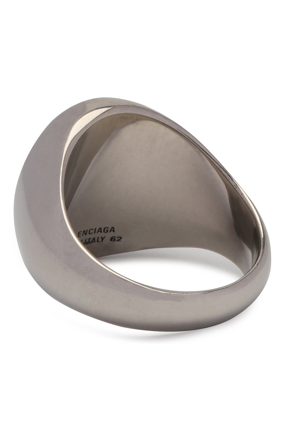 Мужское кольцо BALENCIAGA серебряного цвета, арт. 582431/TZ99I | Фото 2 (Материал: Металл)