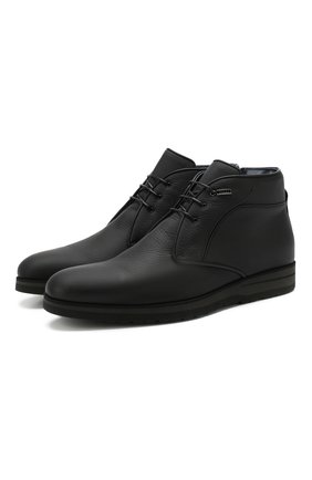 Мужские кожаные ботинки ZILLI черного цвета по цене 121500 руб., арт. MDS-B049/002 | Фото 1 Мужские кожаные ботинки ZILLI черного цвета, арт. MDS-B049/002 | Фото 1