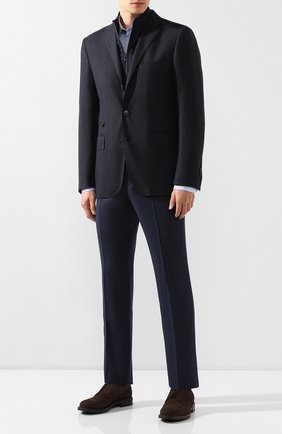 Мужской шерстяной пиджак CORNELIANI темно-синего цвета по цене 116000 руб., арт. 846557-9813401/80 | Фото 2 Мужской шерстяной пиджак CORNELIANI темно-синего цвета, арт. 846557-9813401/80 | Фото 2