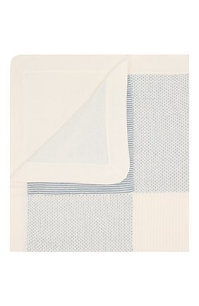 Детского кашемировое одеяло LORO PIANA голубого цвета, арт. FAI7362 | Фото 1 (Материал: Шерсть, Кашемир, Текстиль; Статус проверки: Проверена категория; Региональные ограничения белый список (Axapta Mercury): RU)
