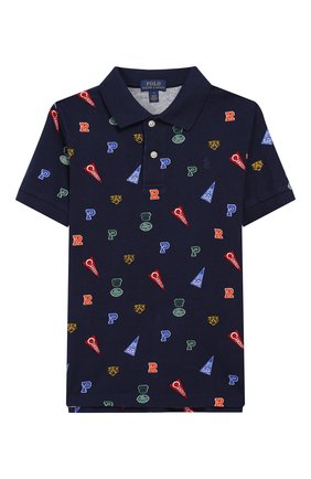 Детское хлопковое поло POLO RALPH LAUREN темно-синего цвета по цене 5415 руб., арт. 322749977 | Фото 1 Детское хлопковое поло POLO RALPH LAUREN темно-синего цвета, арт. 322749977 | Фото 1