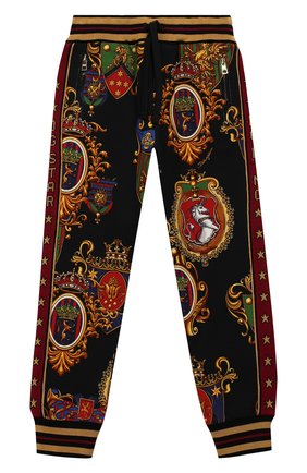 Детские хлопковые джоггеры DOLCE & GABBANA разноцветного цвета по цене 16200 руб., арт. L4JPZ7/G7T0L/2-6 | Фото 1 Детские хлопковые джоггеры DOLCE & GABBANA разноцветного цвета, арт. L4JPZ7/G7T0L/2-6 | Фото 1