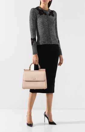 Женская сумка sicily 58 large DOLCE & GABBANA светло-бежевого цвета по цене 188000 руб., арт. BB6621/AV385 | Фото 2 Женская сумка sicily 58 large DOLCE & GABBANA светло-бежевого цвета, арт. BB6621/AV385 | Фото 2