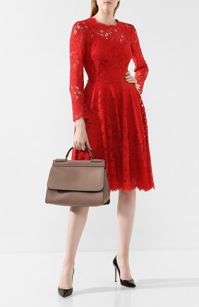 Женская сумка sicily soft medium DOLCE & GABBANA бежевого цвета по цене 139000 руб., арт. BB6743/AA409 | Фото 2 Женская сумка sicily soft medium DOLCE & GABBANA бежевого цвета, арт. BB6743/AA409 | Фото 2