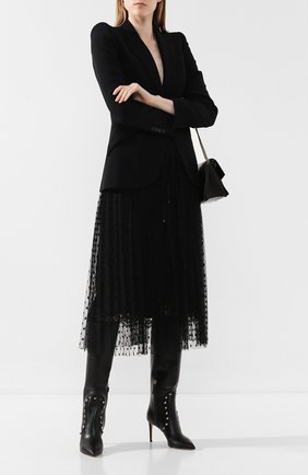 Женские кожаные сапоги valentino garavani rockstud VALENTINO черного цвета по цене 103000 руб., арт. SW0S0J00/VXS | Фото 2 Женские кожаные сапоги valentino garavani rockstud VALENTINO черного цвета, арт. SW0S0J00/VXS | Фото 2