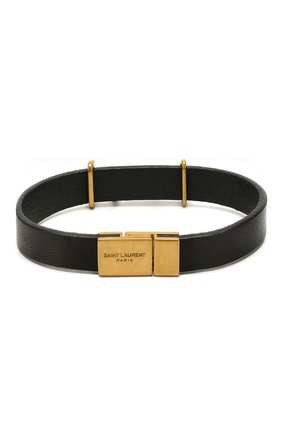 Женский кожаный браслет SAINT LAURENT черного цвета по цене 19950 руб., арт. 559355/0IH0J | Фото 2 Женский кожаный браслет SAINT LAURENT черного цвета, арт. 559355/0IH0J | Фото 2