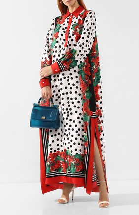 Женская сумка sicily small DOLCE & GABBANA бирюзового цвета по цене 69950 руб., арт. BB6760/AA261 | Фото 2 Женская сумка sicily small DOLCE & GABBANA бирюзового цвета, арт. BB6760/AA261 | Фото 2
