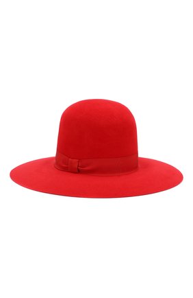 Женская фетровая шляпа DOLCE & GABBANA красного цвета по цене 52600 руб., арт. FH471A/GDQ80 | Фото 1 Женская фетровая шляпа DOLCE & GABBANA красного цвета, арт. FH471A/GDQ80 | Фото 1