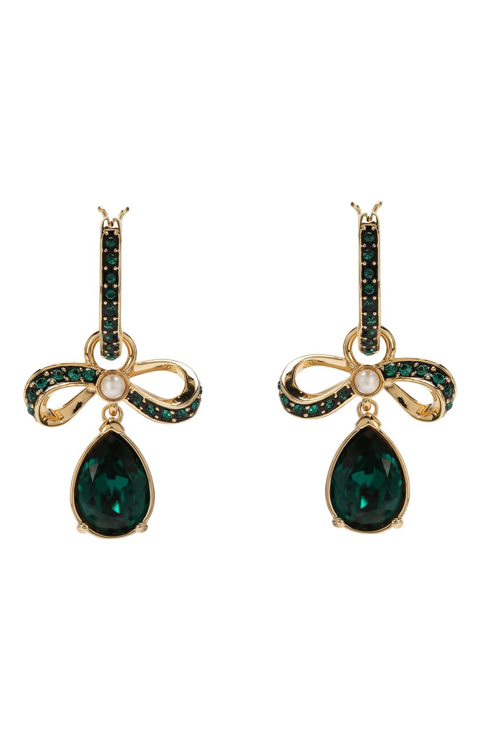 Женские серьги black baroque SWAROVSKI зеленого цвета, арт. 5490978 | Фото 1