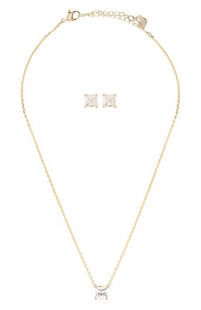 Женский комплект attract SWAROVSKI золотого цвета по цене 8490 руб., арт. 5510683 | Фото 1 Женский комплект attract SWAROVSKI золотого цвета, арт. 5510683 | Фото 1