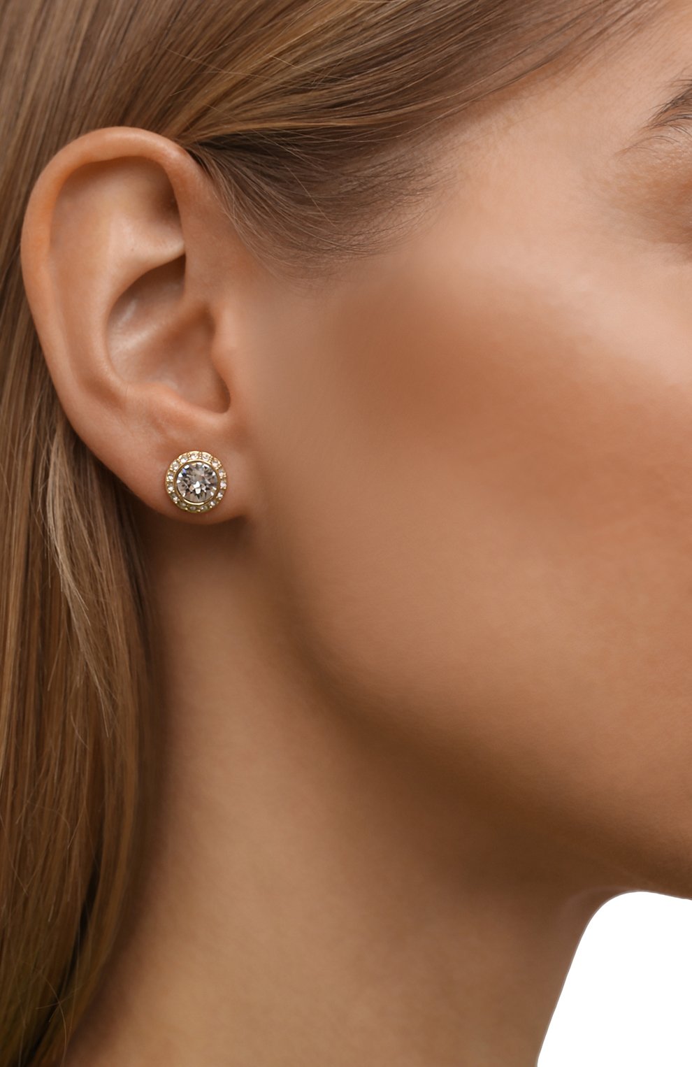 Женские серьги angelic SWAROVSKI золотого цвета по цене 5780 руб., арт. 5505470 | Фото 2 Женские серьги angelic SWAROVSKI золотого цвета, арт. 5505470 | Фото 2