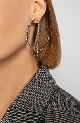 Женские серьги fit SWAROVSKI серебряного цвета по цене 9990 руб., арт. 5504570 | Фото 2 Женские серьги fit SWAROVSKI серебряного цвета, арт. 5504570 | Фото 2