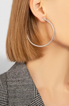 Женские серьги fit SWAROVSKI серебряного цвета по цене 9990 руб., арт. 5504570 | Фото 4 Женские серьги fit SWAROVSKI серебряного цвета, арт. 5504570 | Фото 4