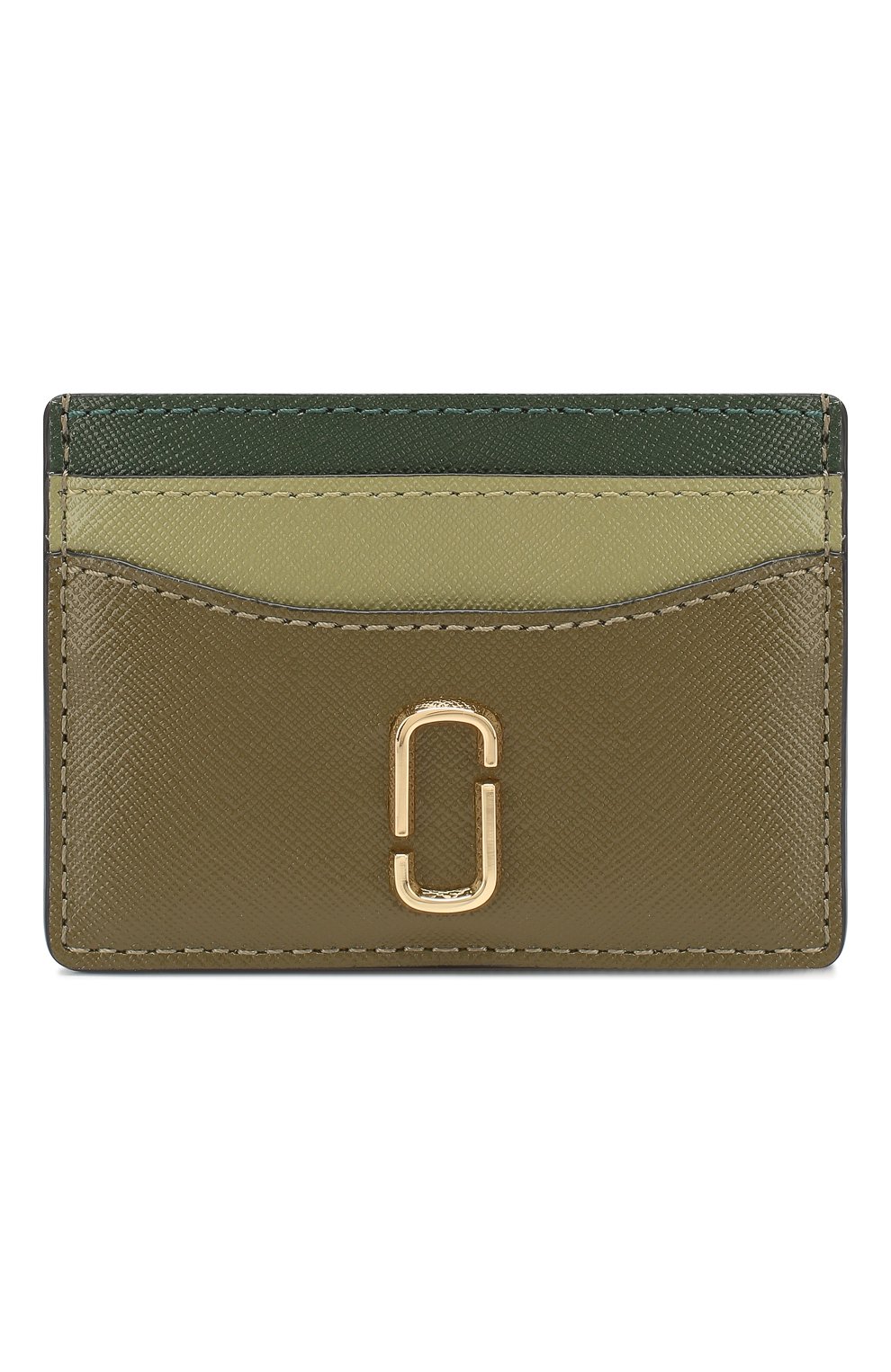 Женский кожаный футляр для кредитных карт MARC JACOBS (THE) хаки цвета, арт. M0013355 | Фото 1