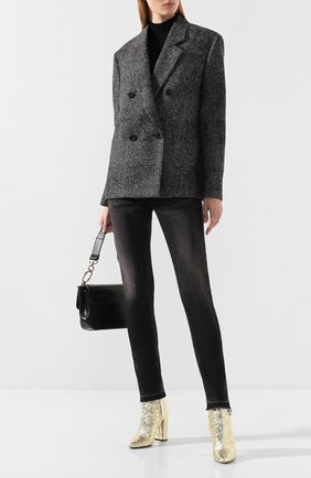 Женские кожаные ботильоны lou SAINT LAURENT золотого цвета по цене 67800 руб., арт. 586464/1F800 | Фото 2 Женские кожаные ботильоны lou SAINT LAURENT золотого цвета, арт. 586464/1F800 | Фото 2