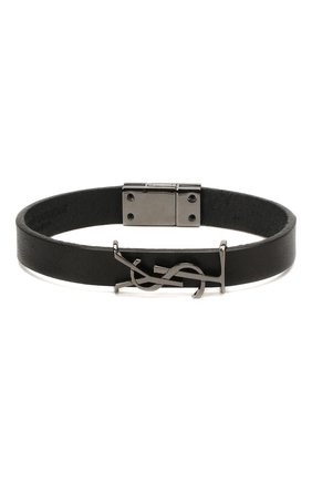 Женский кожаный браслет SAINT LAURENT черного цвета по цене 19950 руб., арт. 559355/0IH0R | Фото 1 Женский кожаный браслет SAINT LAURENT черного цвета, арт. 559355/0IH0R | Фото 1