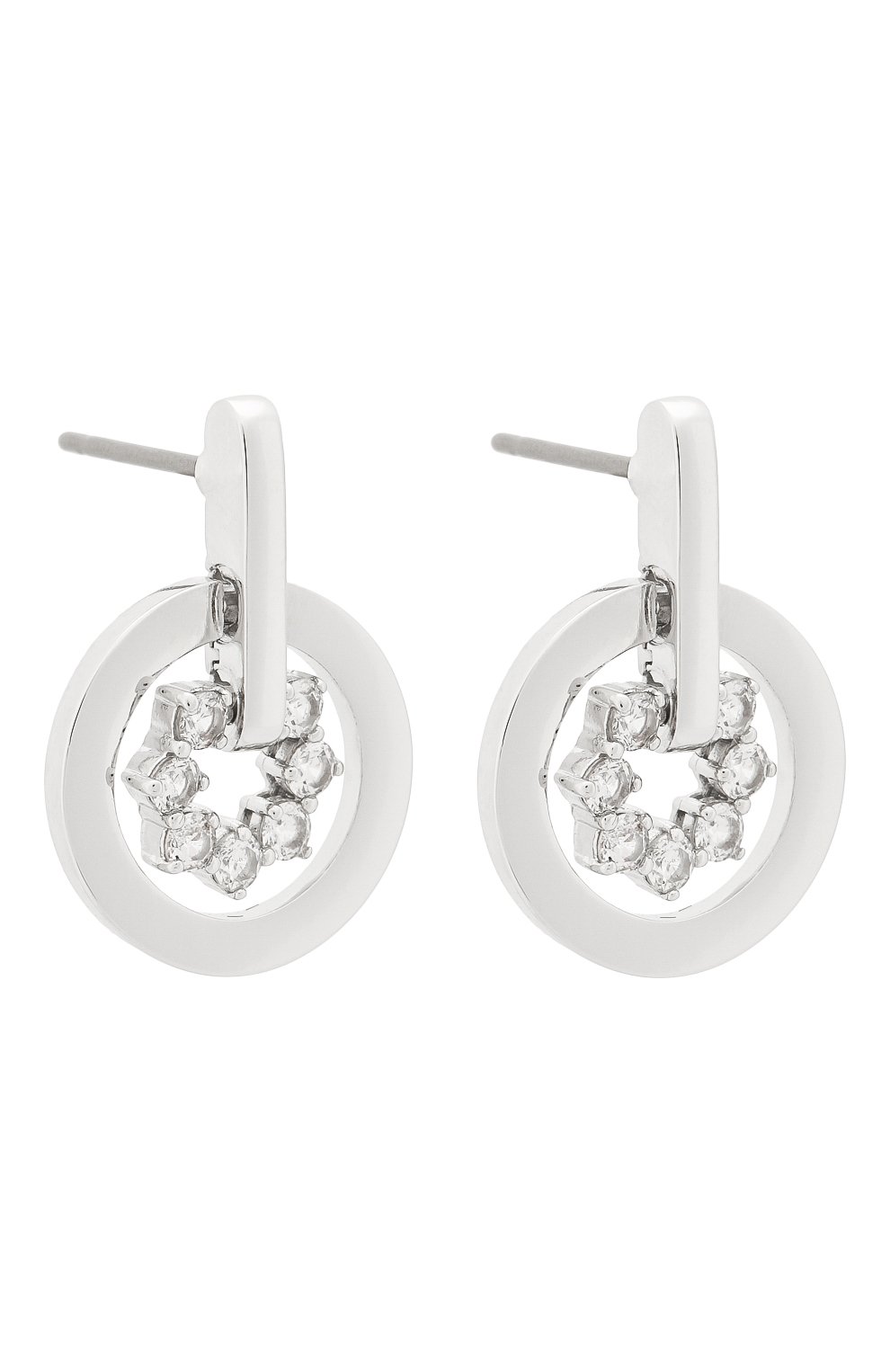 Женские серьги further SWAROVSKI серебряного цвета по цене 5480 руб., арт. 5499002 | Фото 3 Женские серьги further SWAROVSKI серебряного цвета, арт. 5499002 | Фото 3